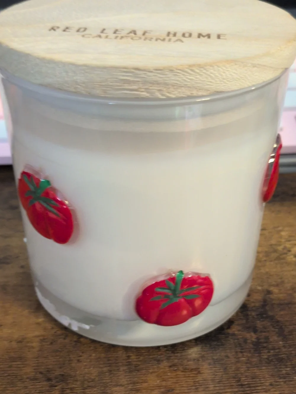 Red Leaf Home Tomato-Accent Soy Candle - New